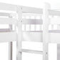 White Twin Size L Shaped Double Bunk Bed With Drawer By Homeroots | Beds | Modishstore - 7