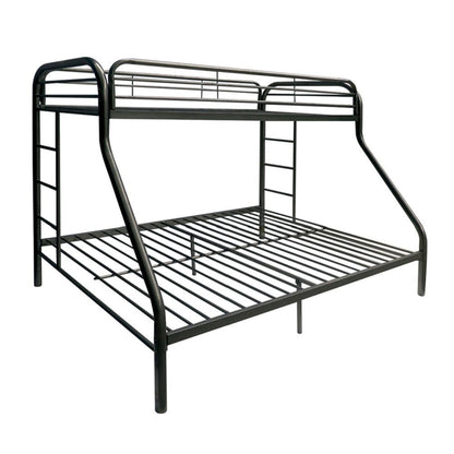 Black Twin Over Full Size Bunk Bed By Homeroots | Beds | Modishstore