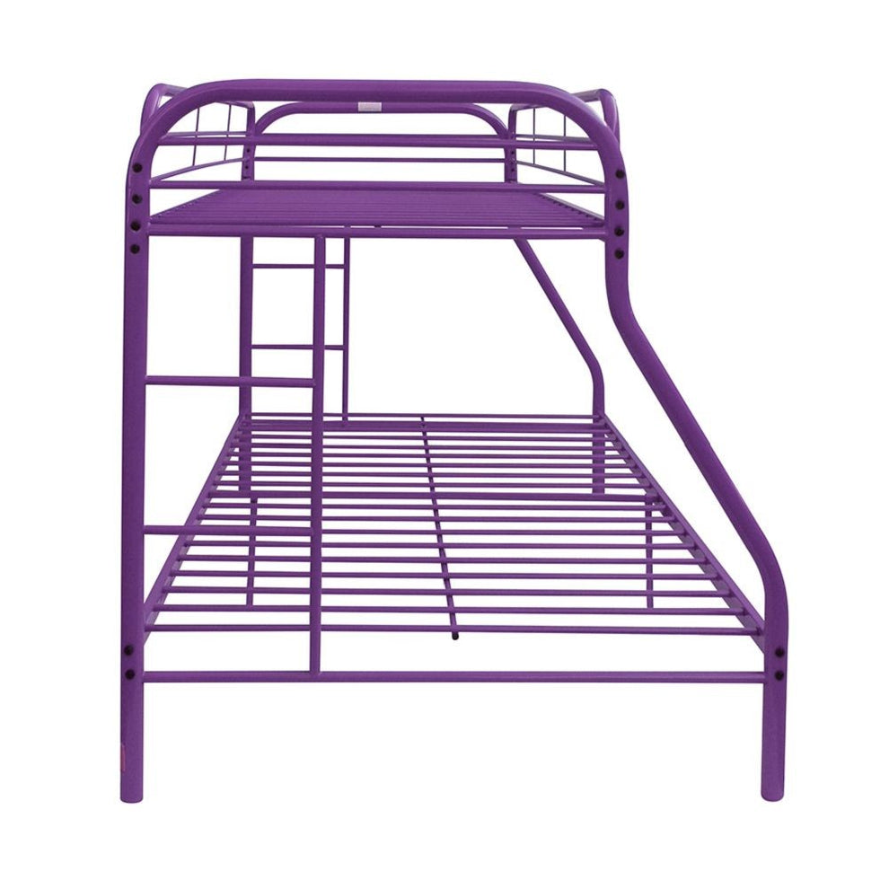 Black Twin Over Full Size Bunk Bed By Homeroots | Beds | Modishstore - 8