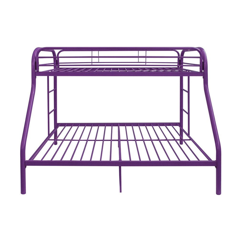 Black Twin Over Full Size Bunk Bed By Homeroots | Beds | Modishstore - 9