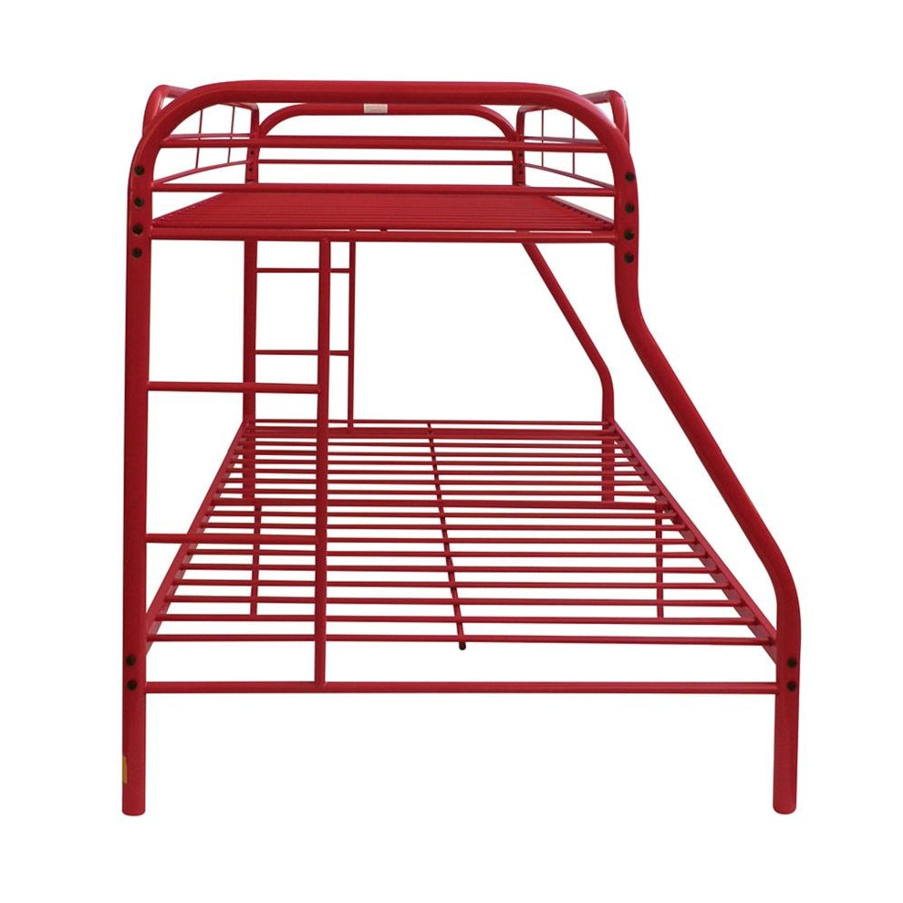 Black Twin Over Full Size Bunk Bed By Homeroots | Beds | Modishstore - 11