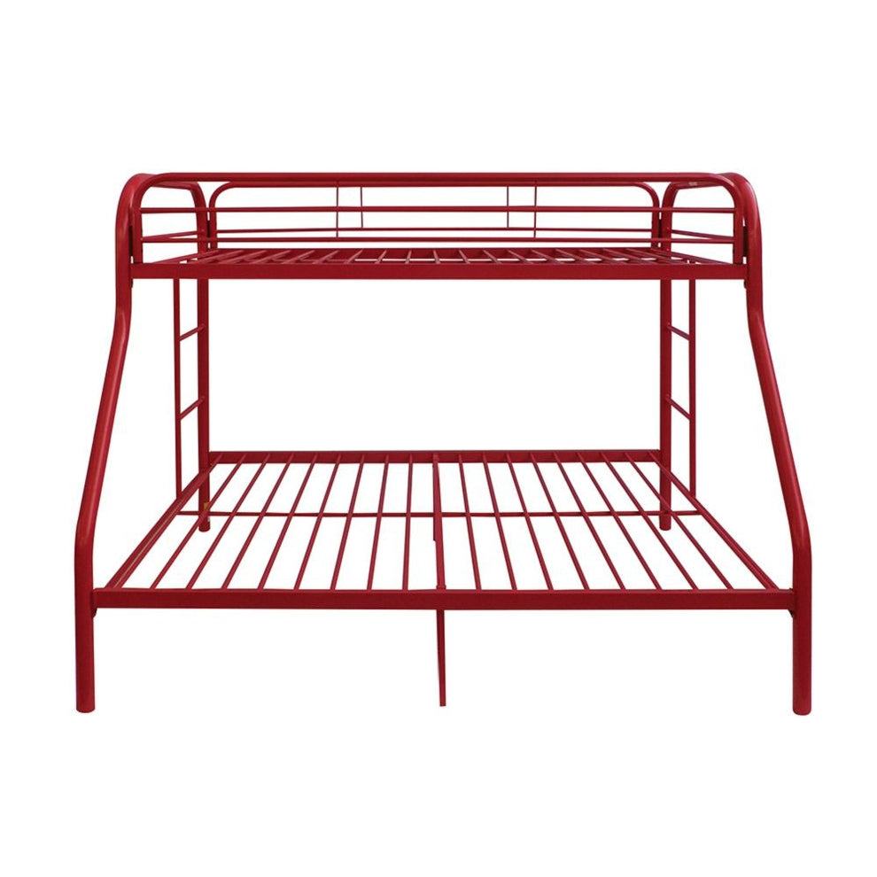 Black Twin Over Full Size Bunk Bed By Homeroots | Beds | Modishstore - 12