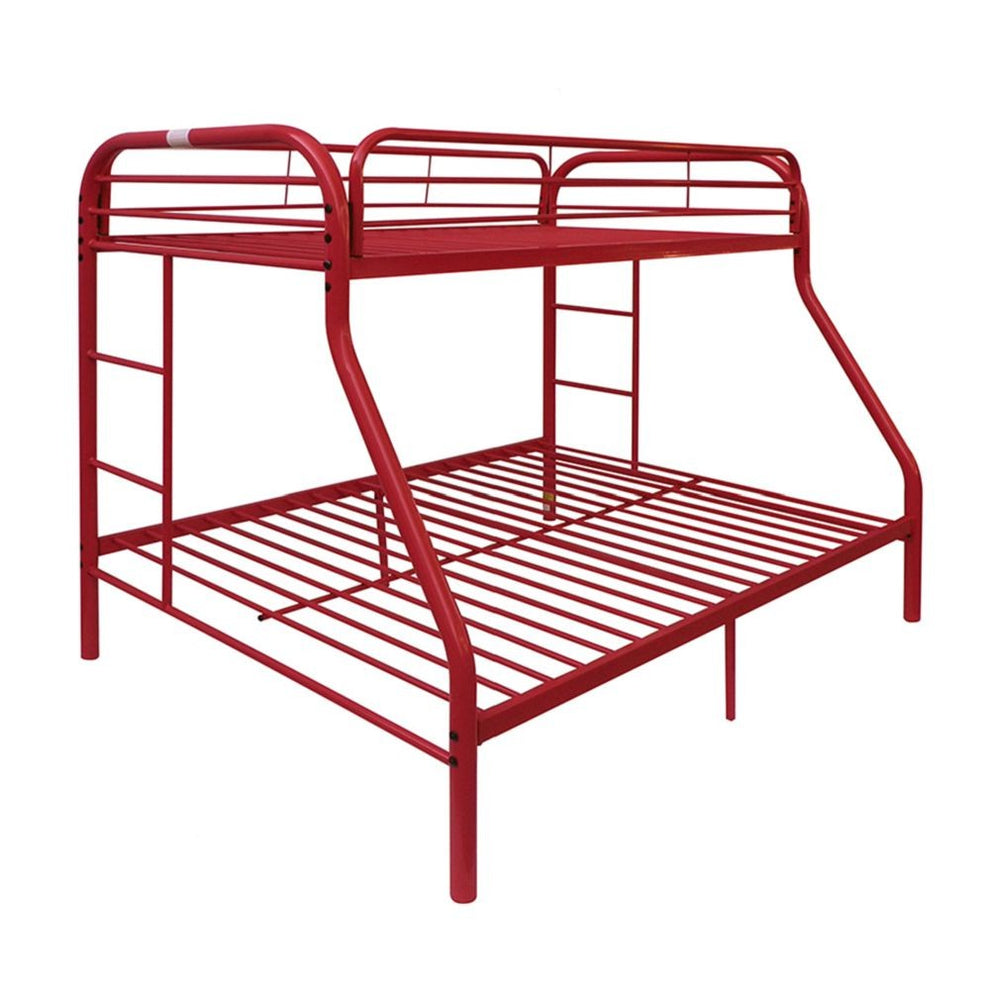 Black Twin Over Full Size Bunk Bed By Homeroots | Beds | Modishstore - 13