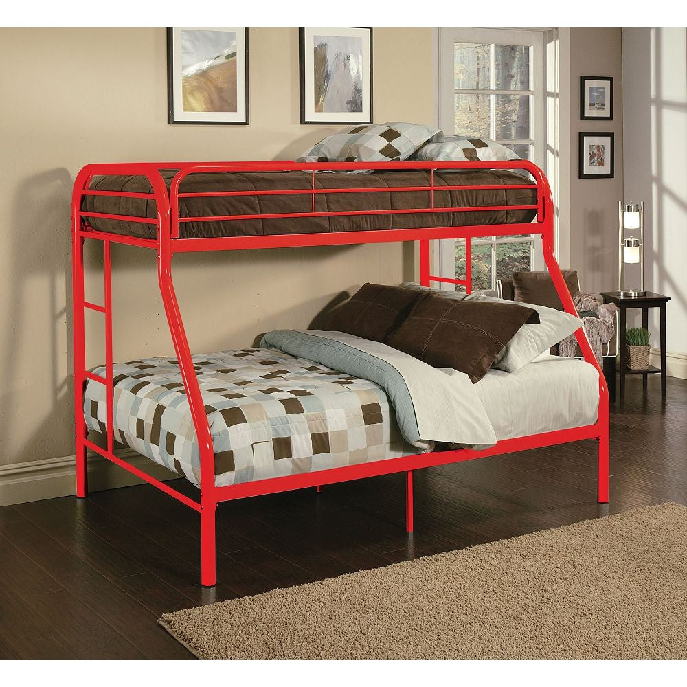 Black Twin Over Full Size Bunk Bed By Homeroots | Beds | Modishstore - 14