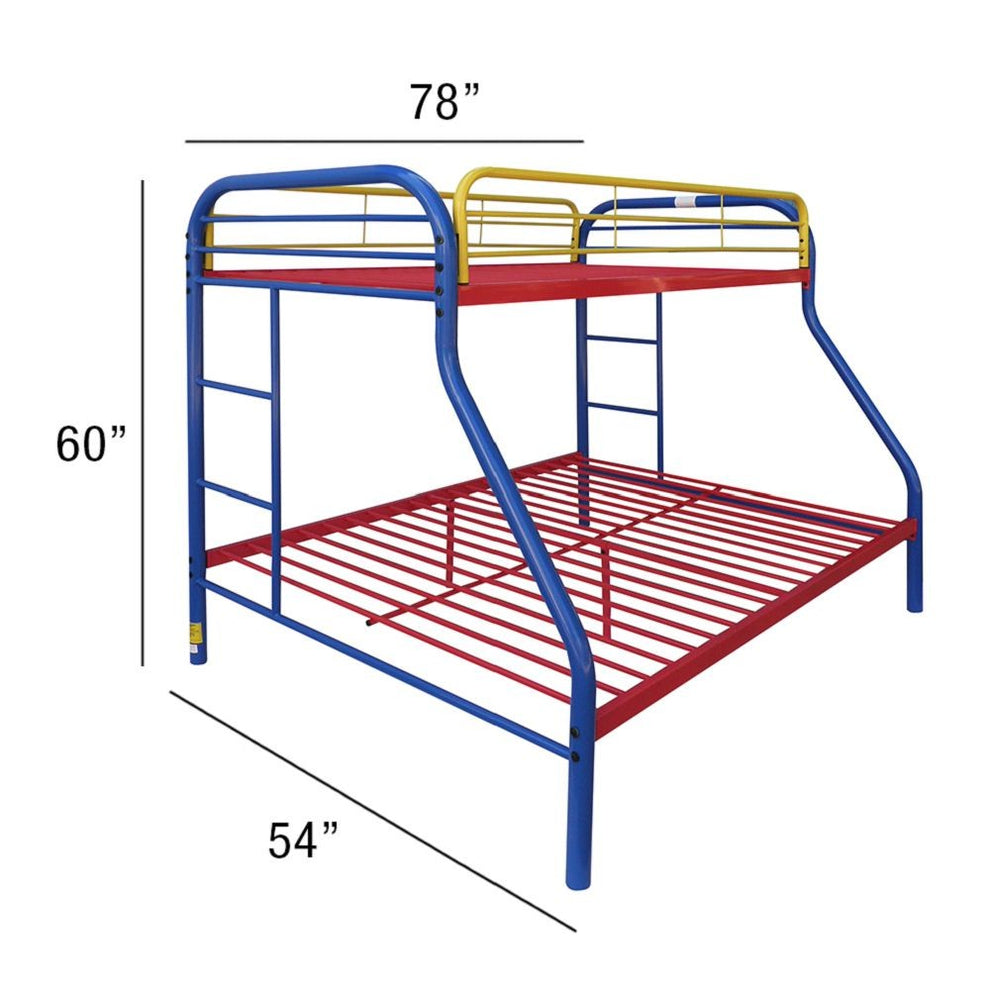 Black Twin Over Full Size Bunk Bed By Homeroots | Beds | Modishstore - 17