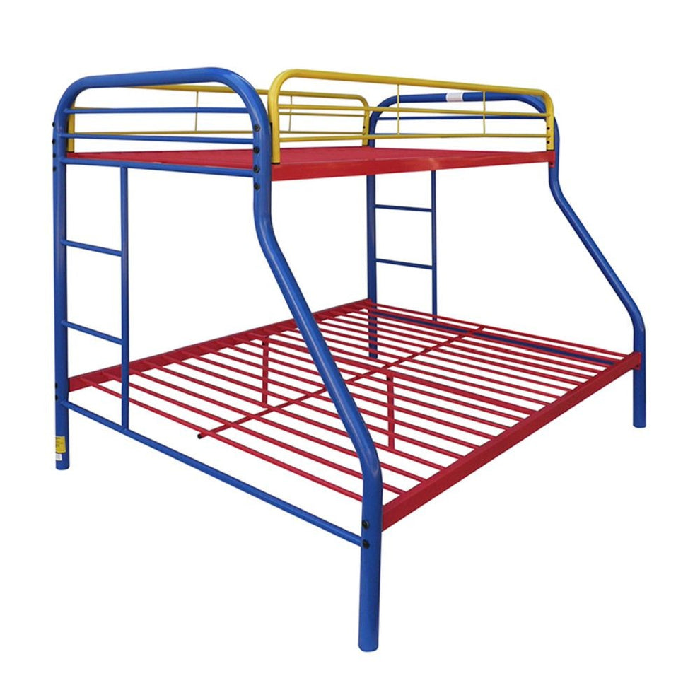 Black Twin Over Full Size Bunk Bed By Homeroots | Beds | Modishstore - 18