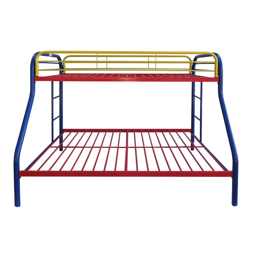 Black Twin Over Full Size Bunk Bed By Homeroots | Beds | Modishstore - 19