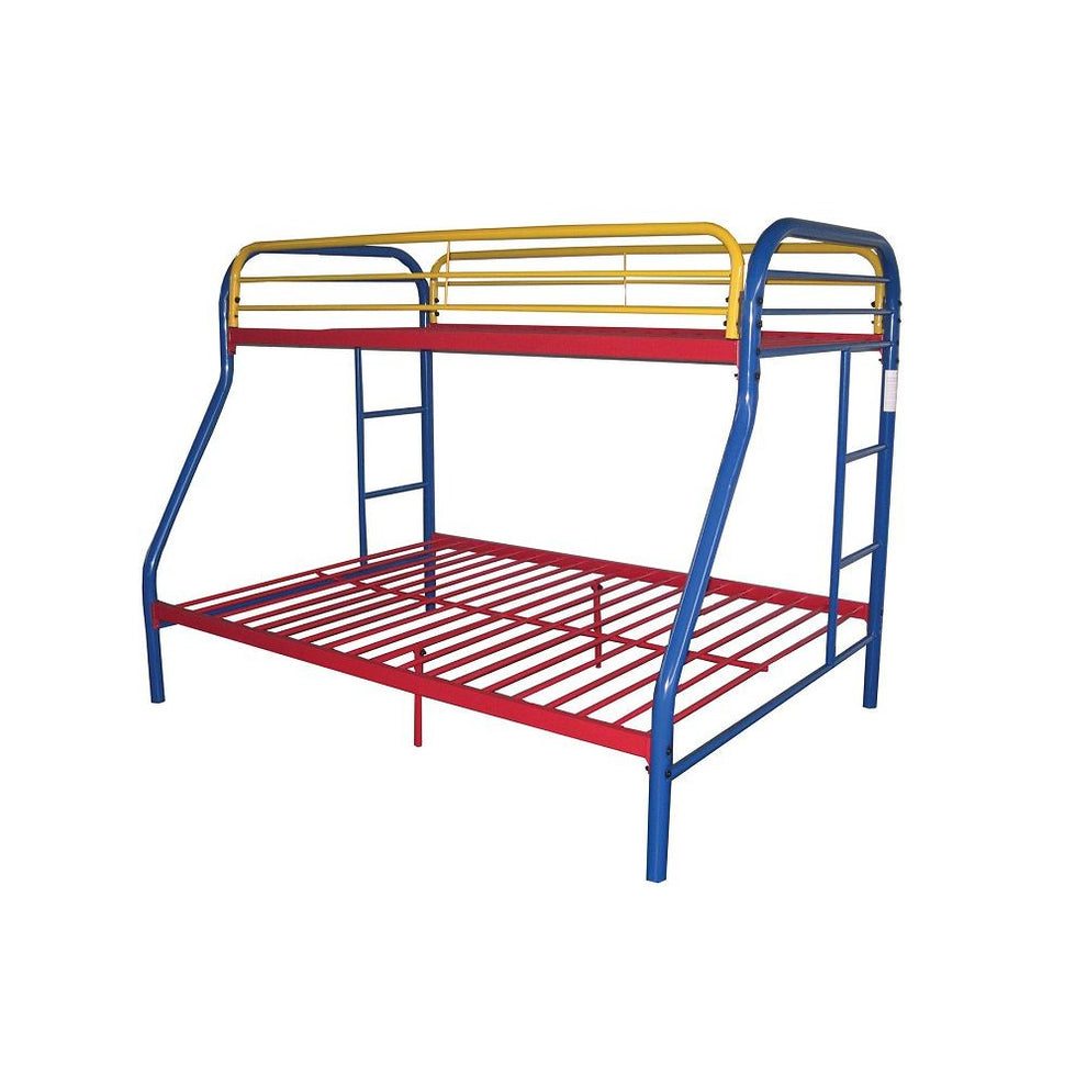 Black Twin Over Full Size Bunk Bed By Homeroots | Beds | Modishstore - 20