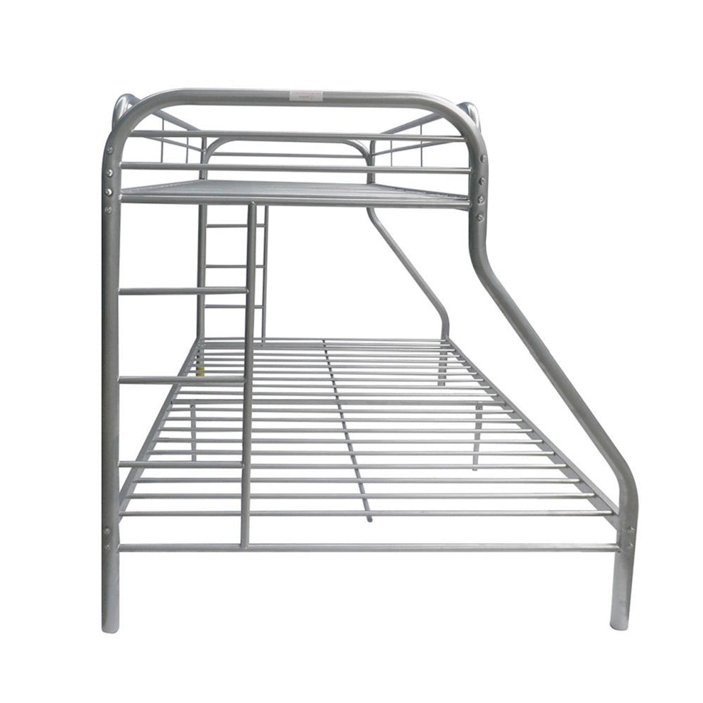 Black Twin Over Full Size Bunk Bed By Homeroots | Beds | Modishstore - 21