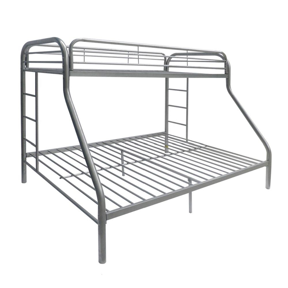 Black Twin Over Full Size Bunk Bed By Homeroots | Beds | Modishstore - 24