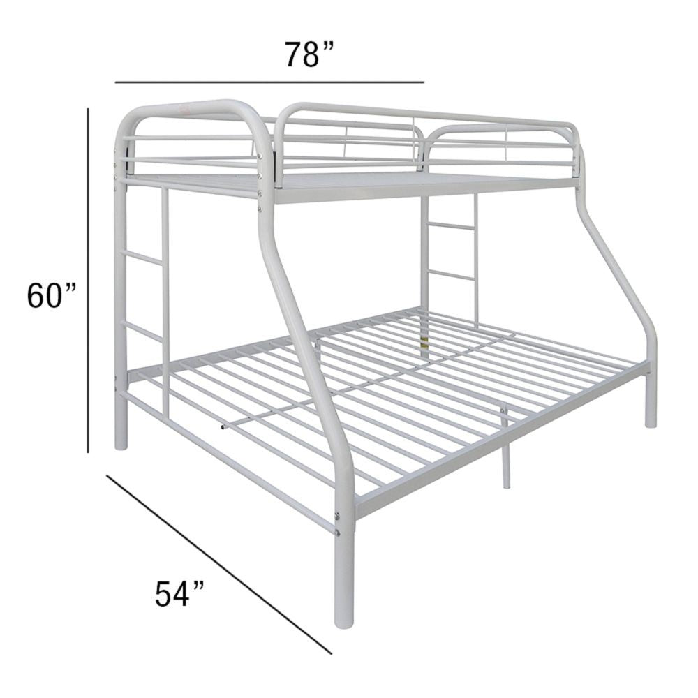 Black Twin Over Full Size Bunk Bed By Homeroots | Beds | Modishstore - 30