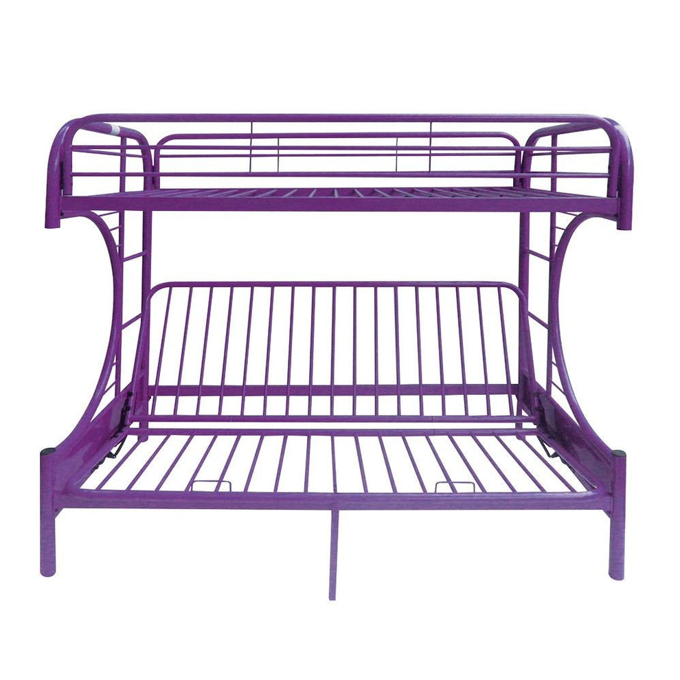 Green Twin Over Full Futon Bunk Bed By Homeroots | Beds | Modishstore - 7