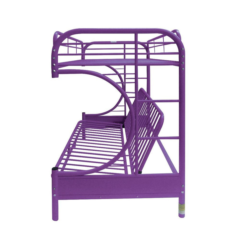 Green Twin Over Full Futon Bunk Bed By Homeroots | Beds | Modishstore - 9