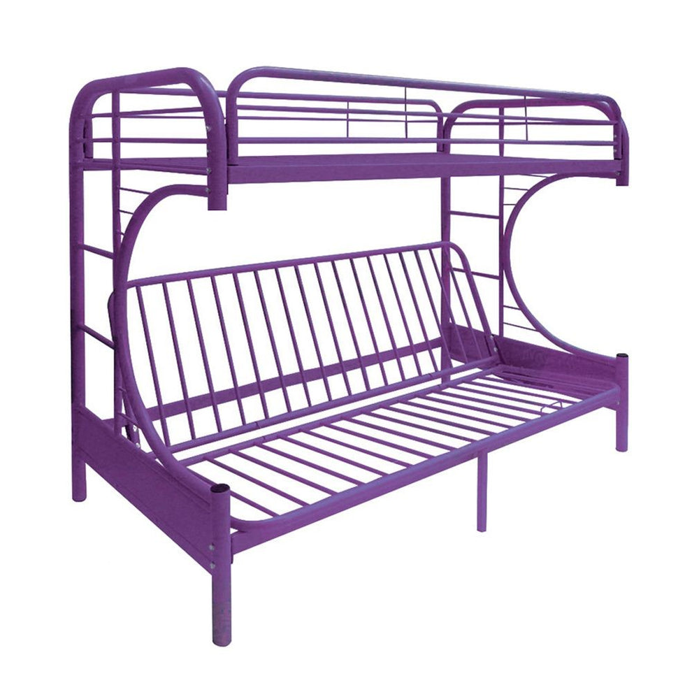 Green Twin Over Full Futon Bunk Bed By Homeroots | Beds | Modishstore - 10