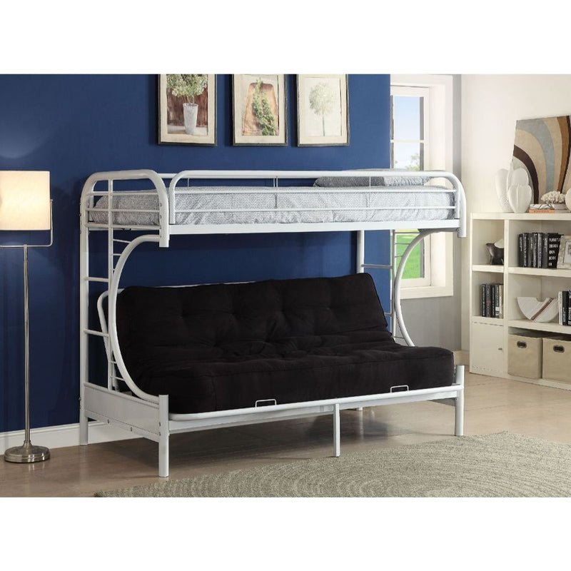 Green Twin Over Full Futon Bunk Bed By Homeroots | Beds | Modishstore - 11