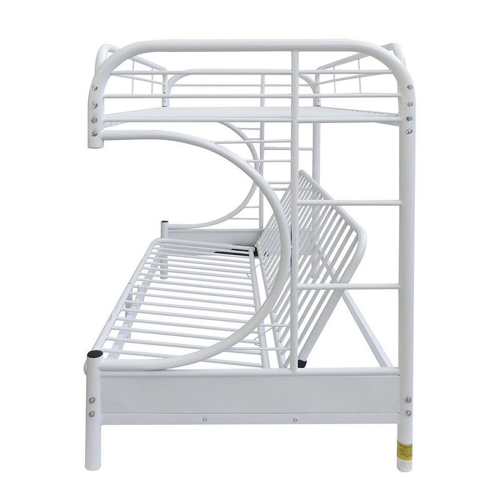 Green Twin Over Full Futon Bunk Bed By Homeroots | Beds | Modishstore - 12