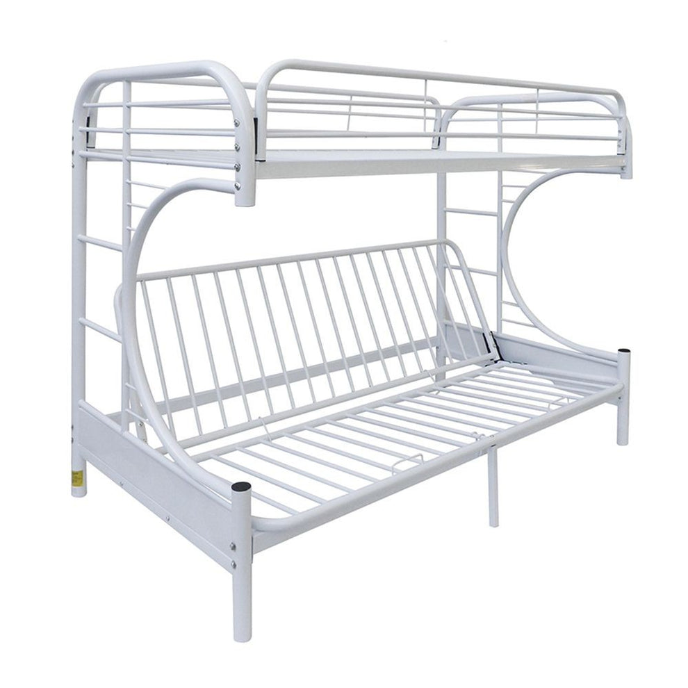 Green Twin Over Full Futon Bunk Bed By Homeroots | Beds | Modishstore - 15