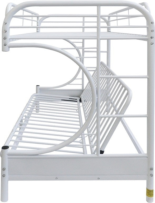 Silver Twin Xl Over Queen Futon Bunk Bed By Homeroots | Beds | Modishstore - 8