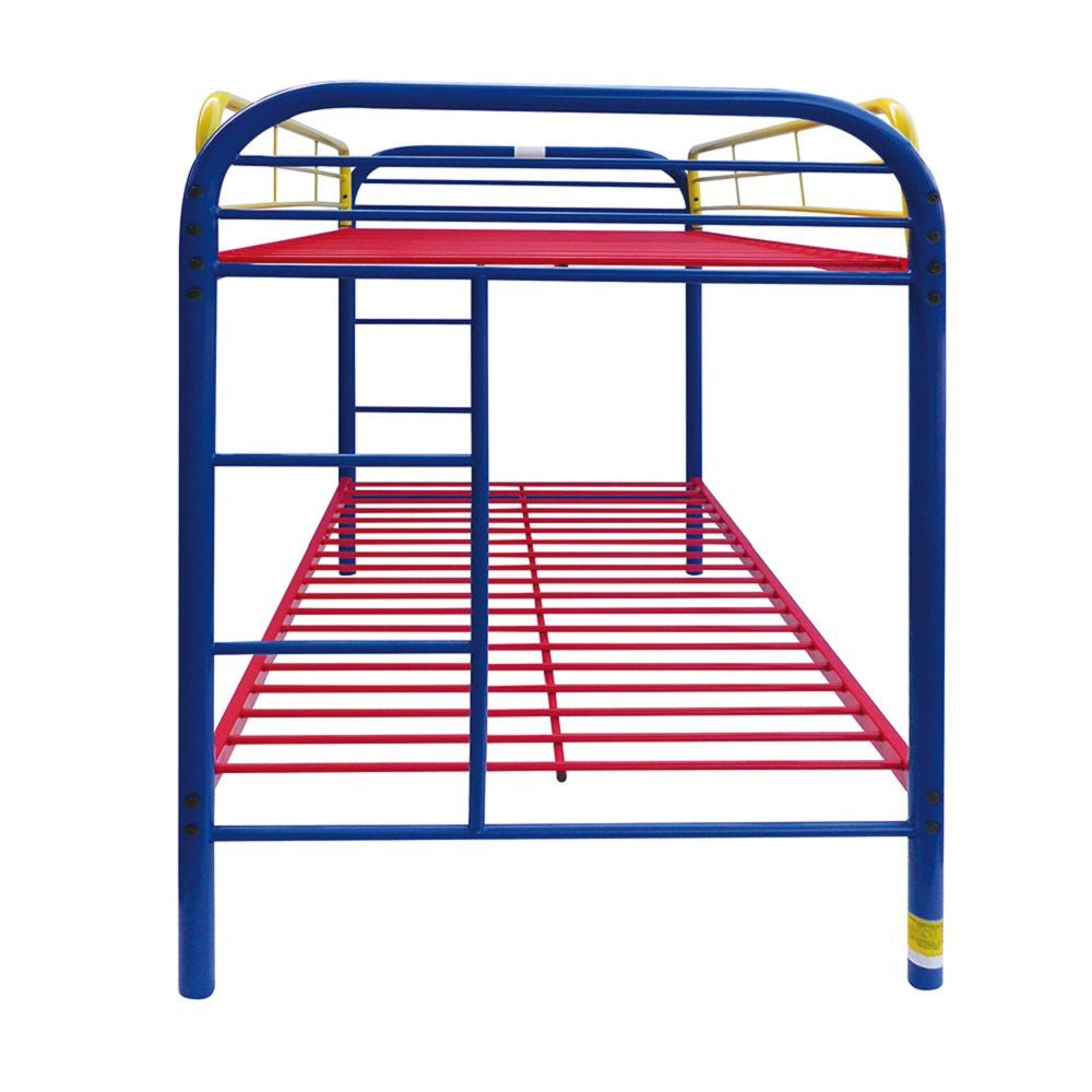 Colorful Twin Over Twin Bunk Bed By Homeroots | Beds | Modishstore - 3