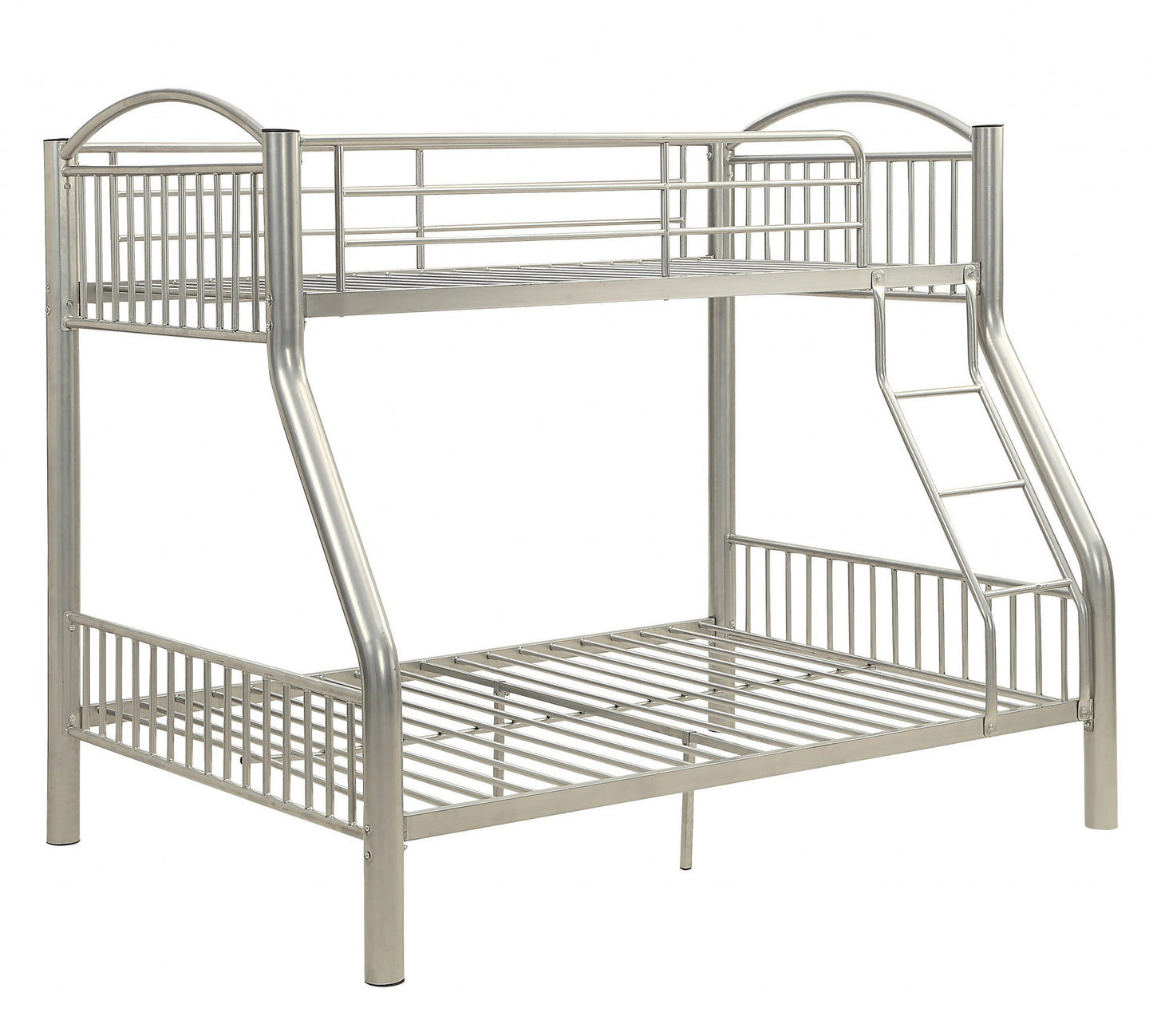 Black Traditional Twin Over Full Bunk Bed By Homeroots | Beds | Modishstore - 8