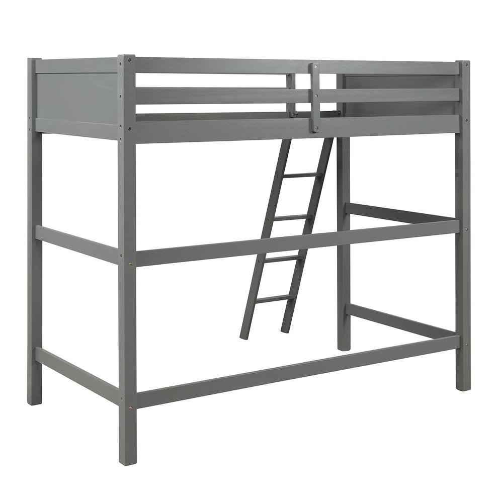Gray Twin Size High Loft Bed By Homeroots | Beds | Modishstore - 5