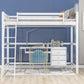 White Twin Size High Loft Bed By Homeroots - 404105 | Beds | Modishstore - 6