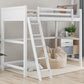 White Twin Size High Loft Bed By Homeroots - 404105 | Beds | Modishstore - 8