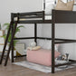 Brown Twin Size Hight Loft Bed By Homeroots | Beds | Modishstore - 8