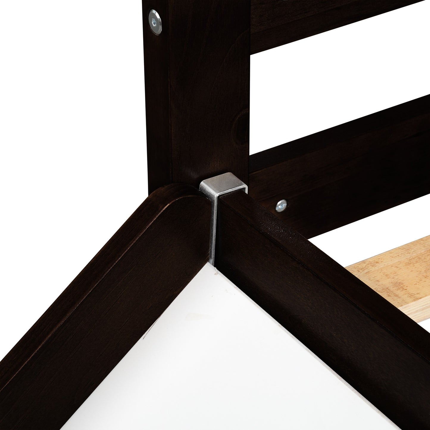 Brown Low Loft Bed With Slide By Homeroots | Beds | Modishstore - 7