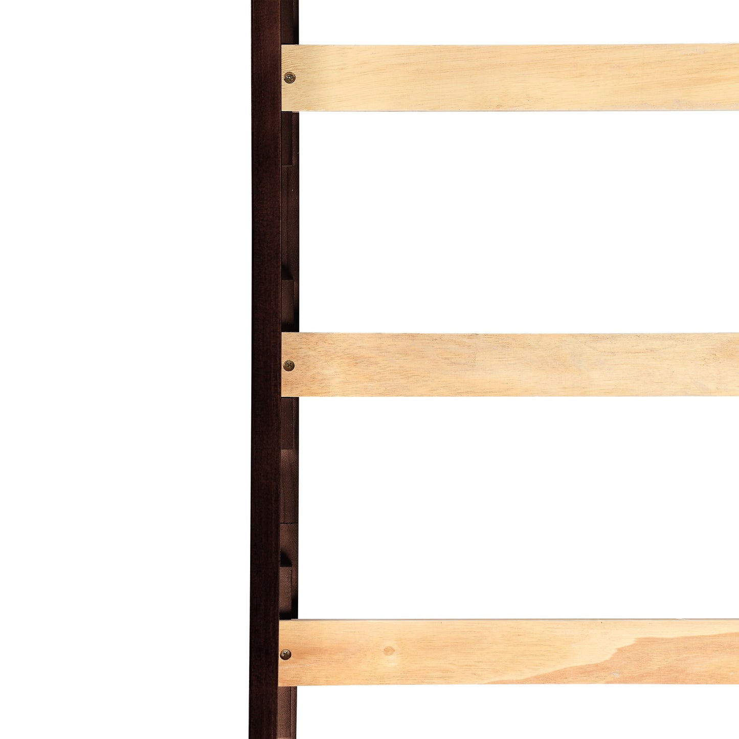 Brown Low Loft Bed With Slide By Homeroots | Beds | Modishstore - 8