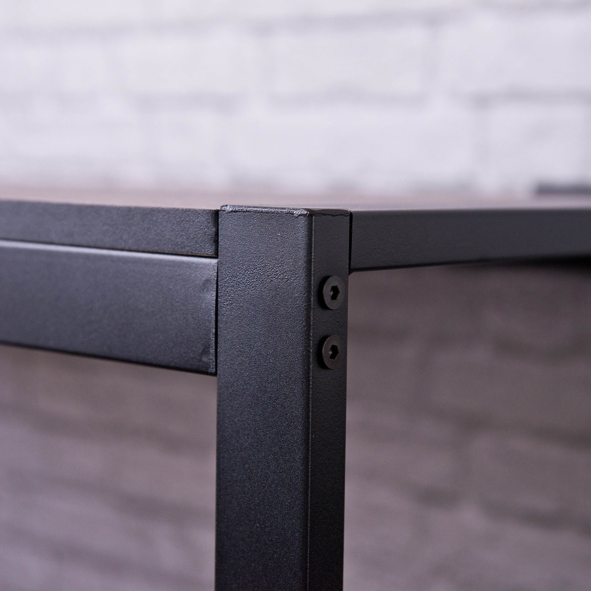 Mod Industrial Black And Walnut Finish Table Desk By Homeroots | Cabinets | Modishstore - 6