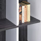 Modern Dark Gray And White Four Cube Storage Bookshelf By Homeroots | Bookcases | Modishstore - 4