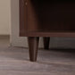 Classic Dark Brown Finish Open Tv Stand By Homeroots | Cabinets | Modishstore - 4