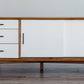Flair 64" Acorn and White Mid Century Mod TV Console By Homeroots | TV Stands | Modishstore
