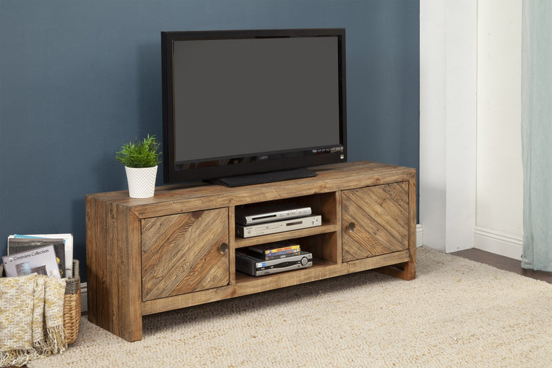 Rustic Natural Trendy TV Console By Homeroots | TV Stands | Modishstore