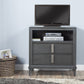 Contemporary Dark Grey TV Console Cabinet By Homeroots | TV Stands | Modishstore - 2