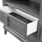 Contemporary Dark Grey TV Console Cabinet By Homeroots | TV Stands | Modishstore - 4