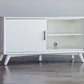 Flair 50" White Mid Century Mod TV Console By Homeroots