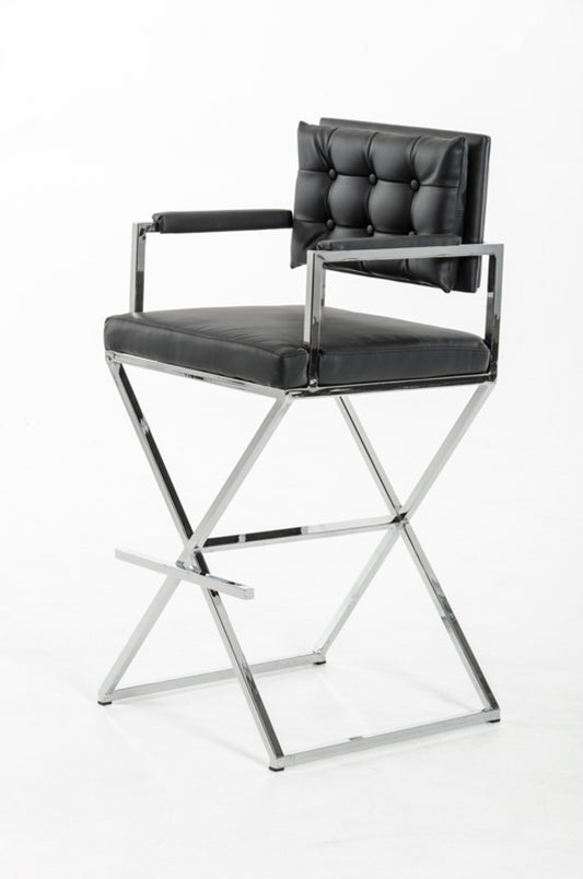 Vig Furniture Modrest Coppola Modern Black Bar Stool | Modishstore | Bar Stools