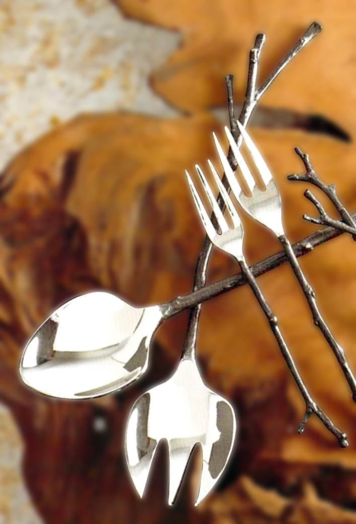 Roost Bronze Sapling Flatware & Servers Dinnerware, Roost, - Modish Store-11