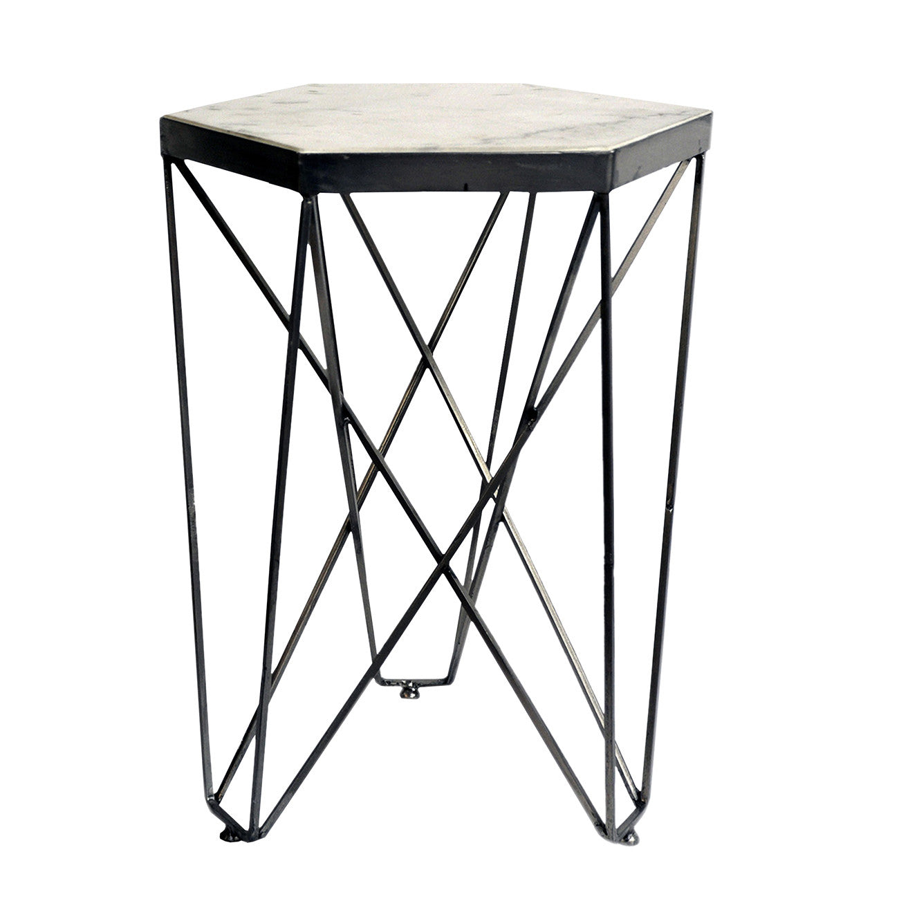 A&B Home Hexagon Side Table | Side Tables | Modishstore