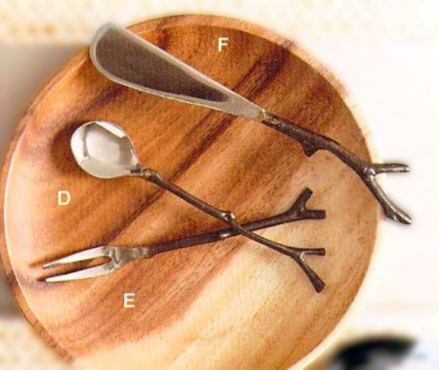 Roost Bronze Sapling Flatware & Servers Dinnerware, Roost, - Modish Store-12