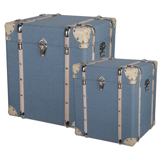 A&B Home Kinsley Storage Cubes Pale Blue - Set Of 2 | Cabinets | Modishstore