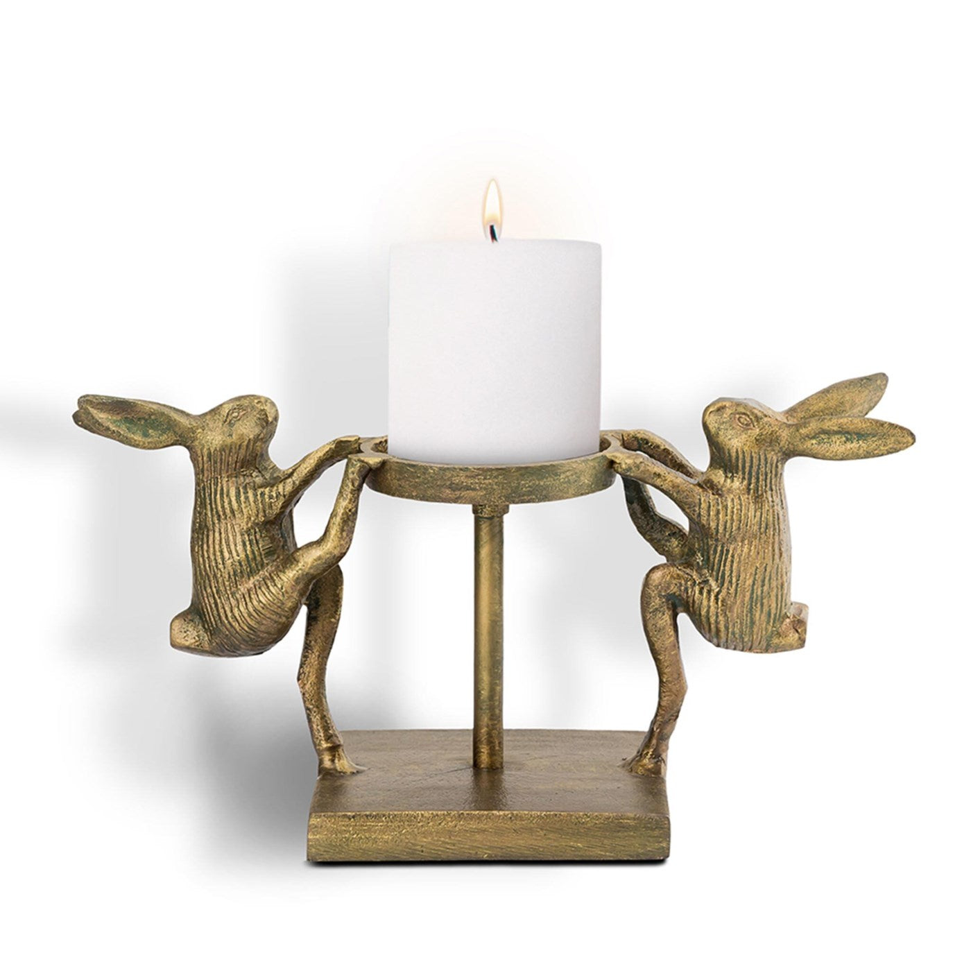 Dancing Rabbits Pillar Candleh By SPI Home - 6in Height – Modish Store