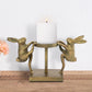 Dancing Rabbits Pillar Candleh By SPI Home | Candle Holders | Modishstore