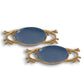 Branch Platters with Blue Tray Set By SPI Home | Trays | Modishstore