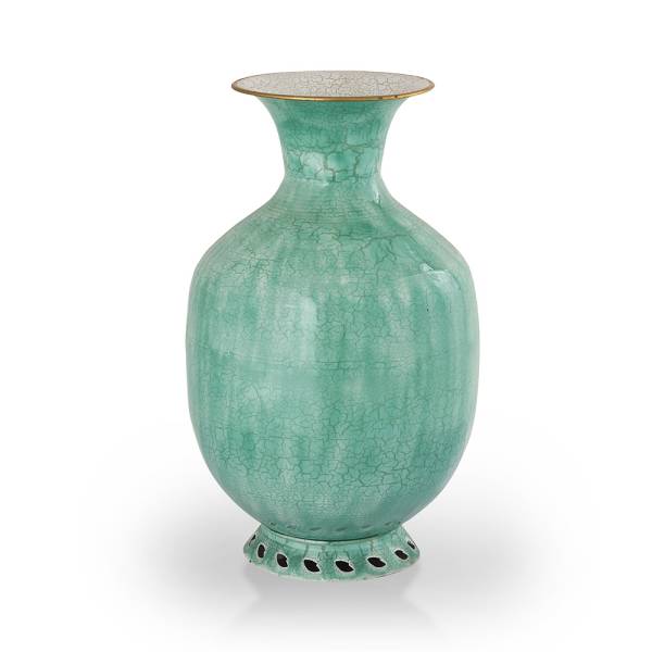 Smooth Green Vase By SPI Home | Vases | Modishstore-2