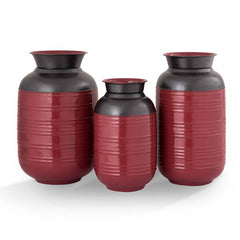 Red and Black Vases By SPI Home