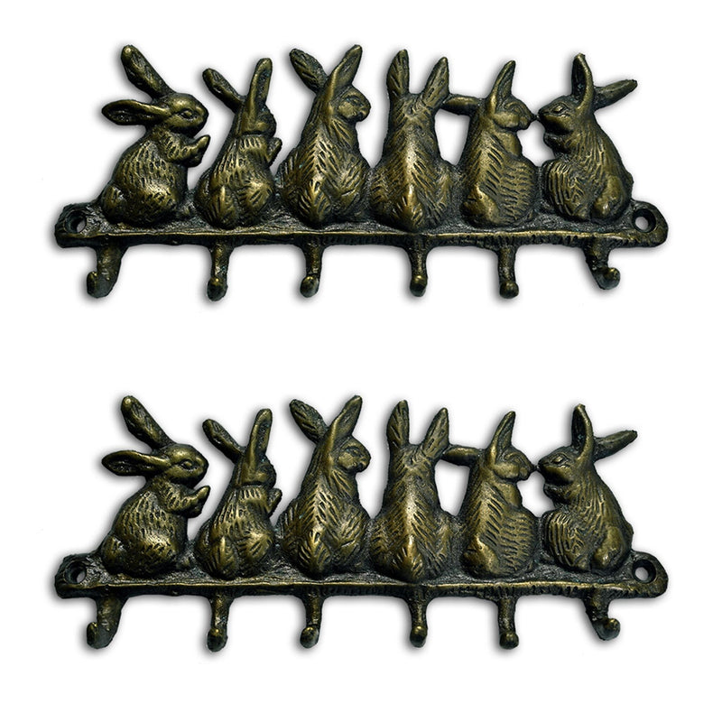 Bunny Keyhook S/2 (BZ13470) By SPI Home | Hooks & Racks | Modishstore
