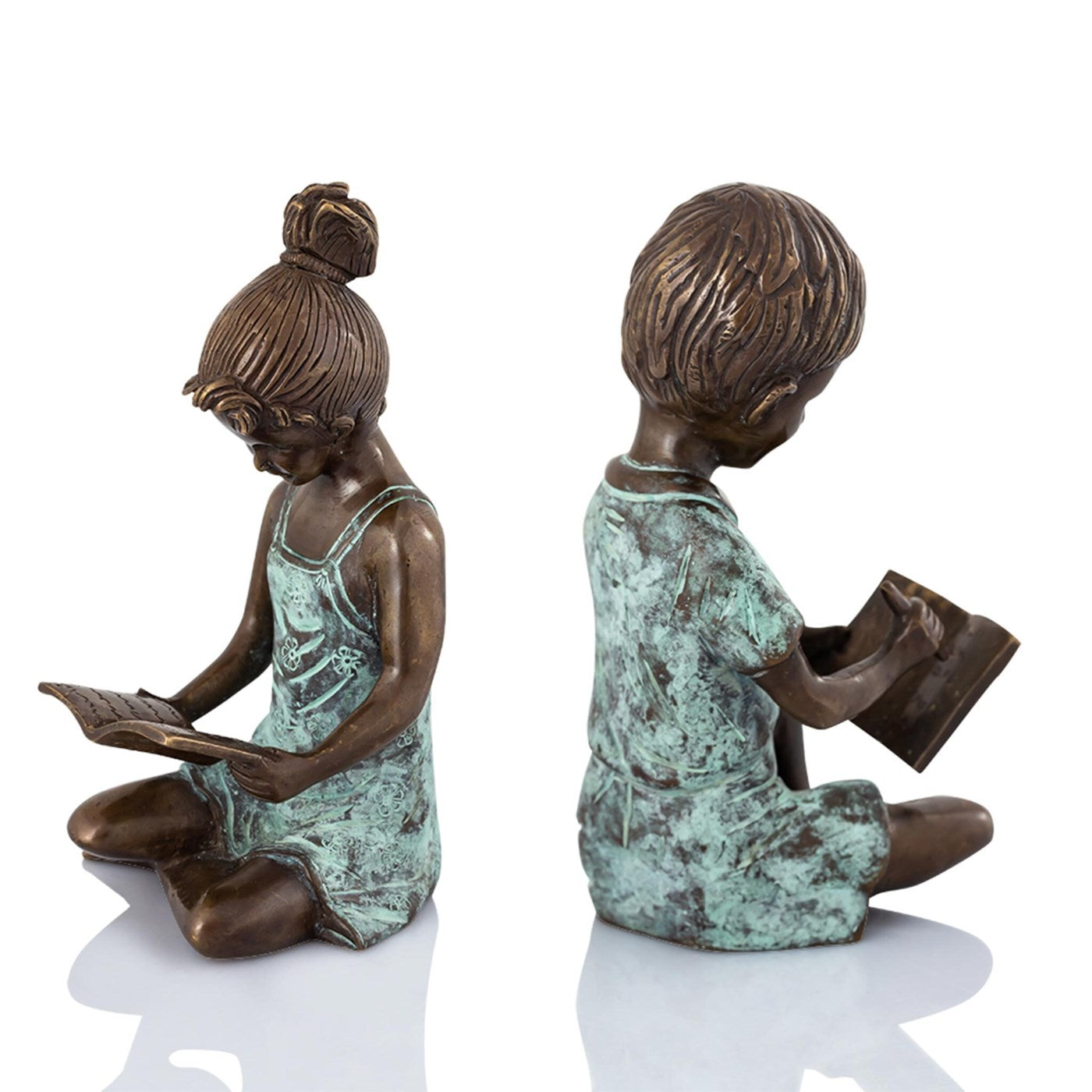 Boy & Girl Bookends PR (7"H x By SPI Home | Bookends | Modishstore-3